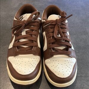 Nike Men's Brown and White Sneakers